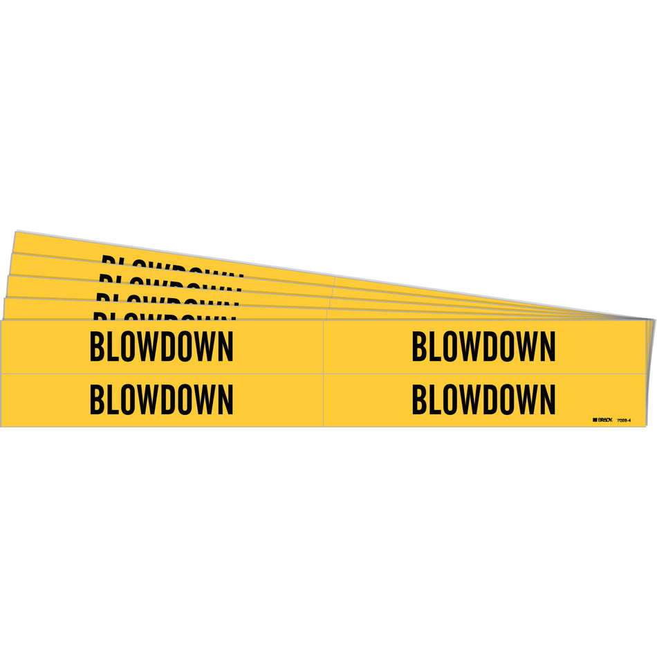 ""Blowdown"" Pipe Markers - SH535
