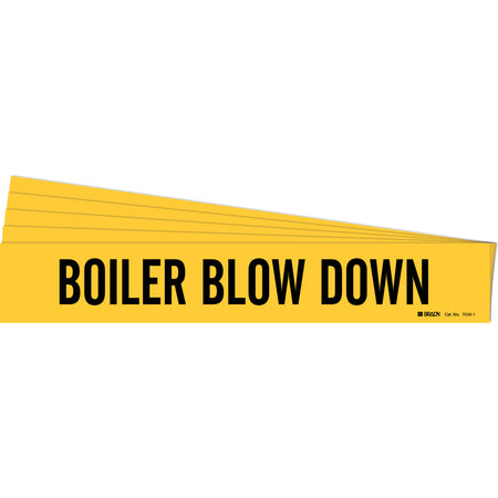 ""Boiler Blow Down"" Pipe Marker - SH542