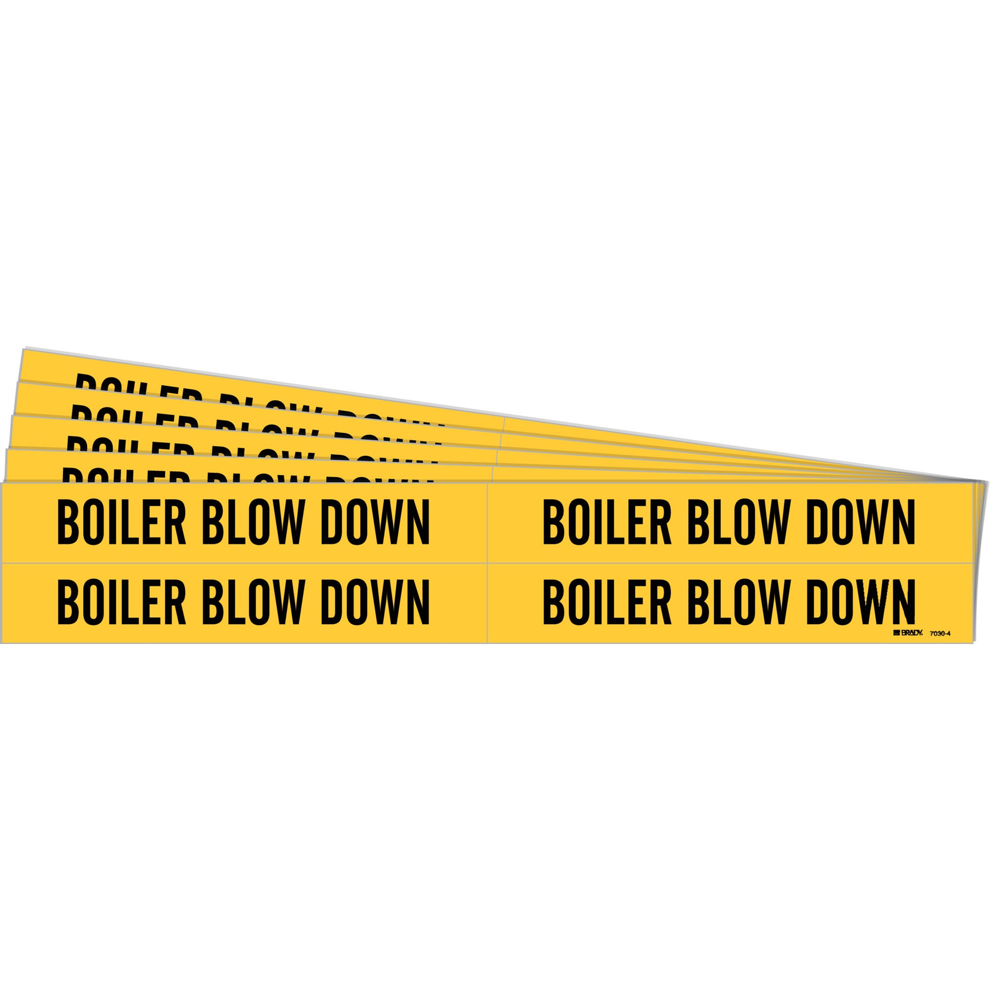 ""Boiler Blow Down"" Pipe Markers - SH543