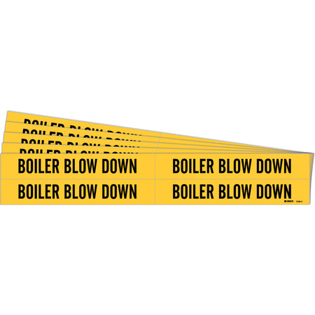 ""Boiler Blow Down"" Pipe Markers - SH543