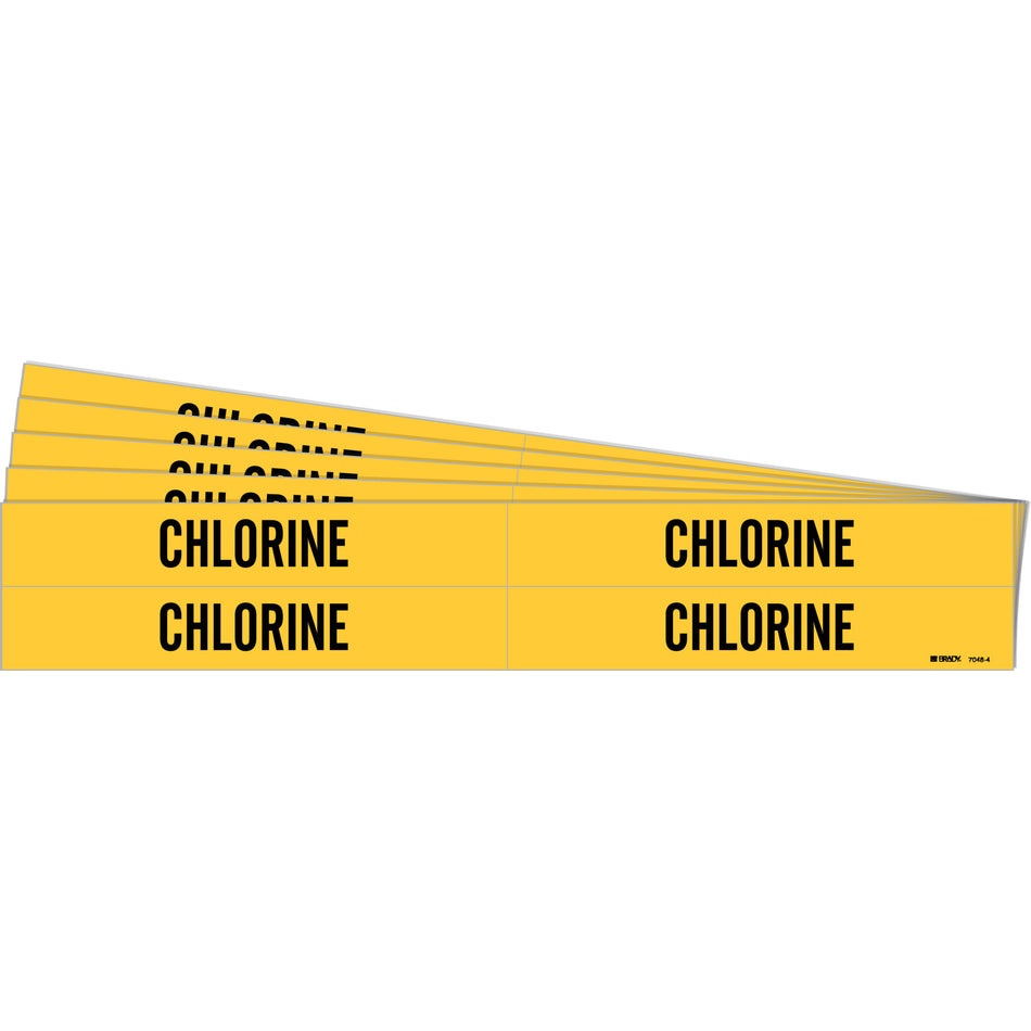 ""Chlorine"" Pipe Markers - SH611
