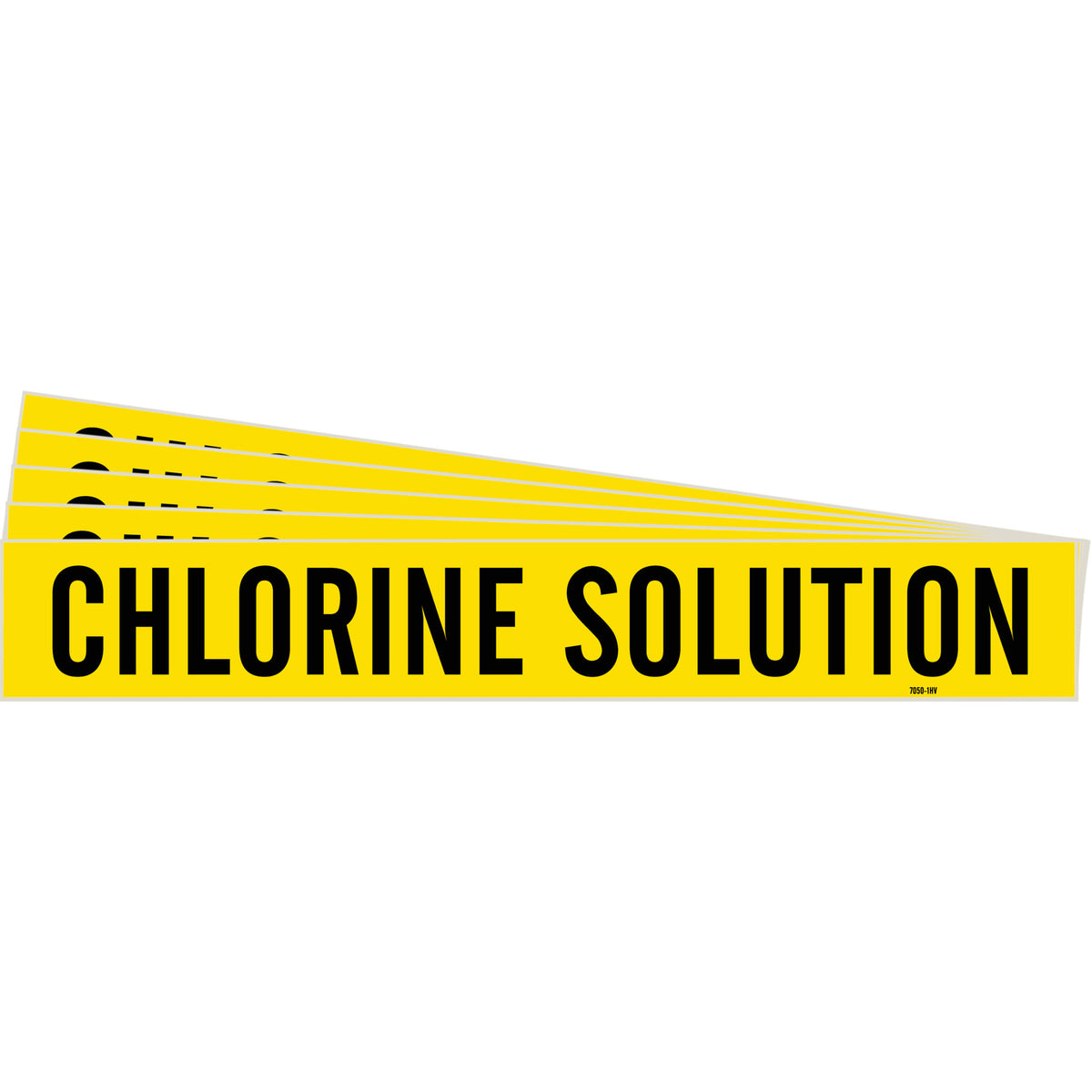 ""Chlorine Solution"" Pipe Marker - SH617