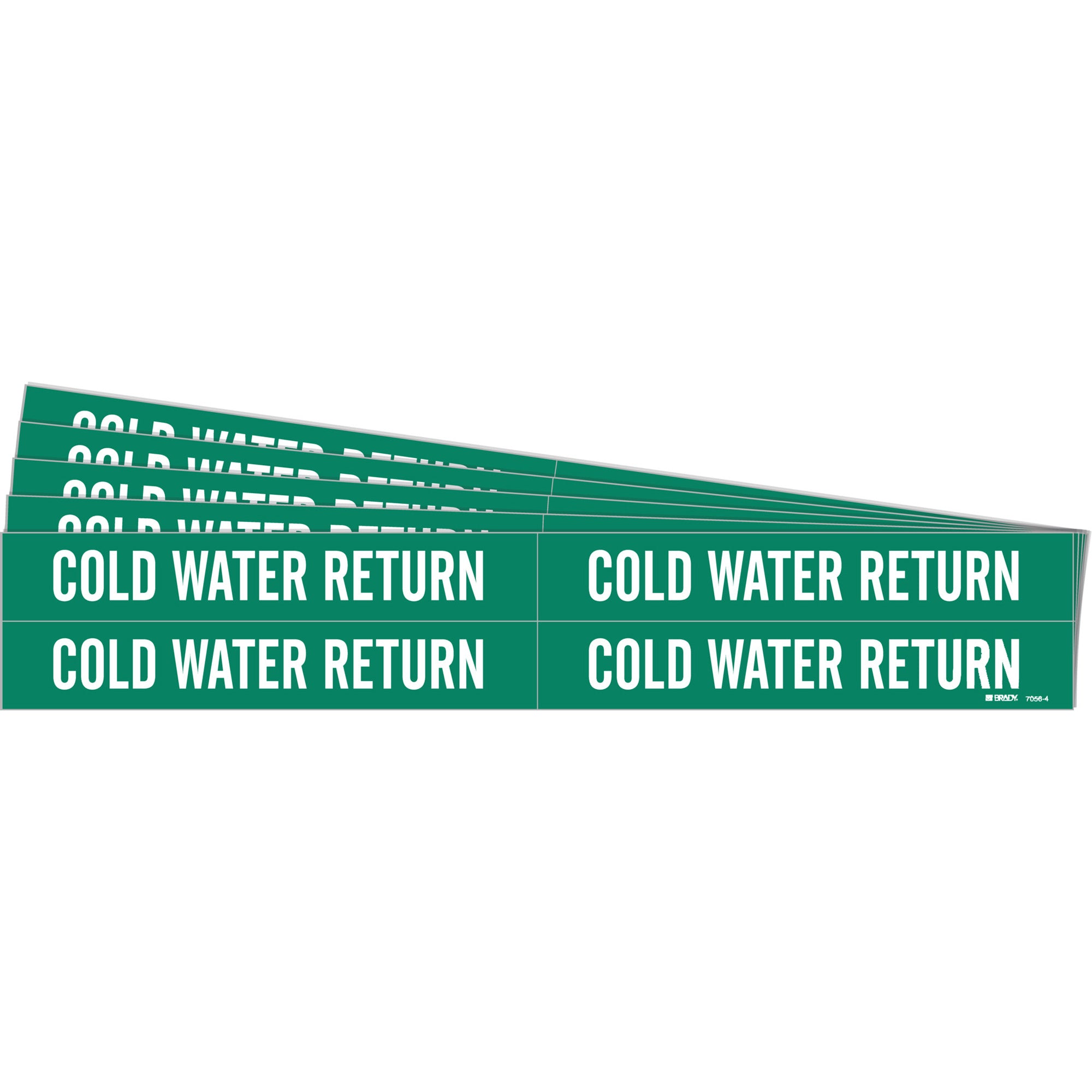 ""Cold Water Return"" Pipe Markers - SH643