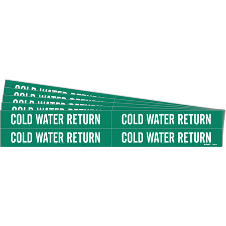 ""Cold Water Return"" Pipe Markers - SH643