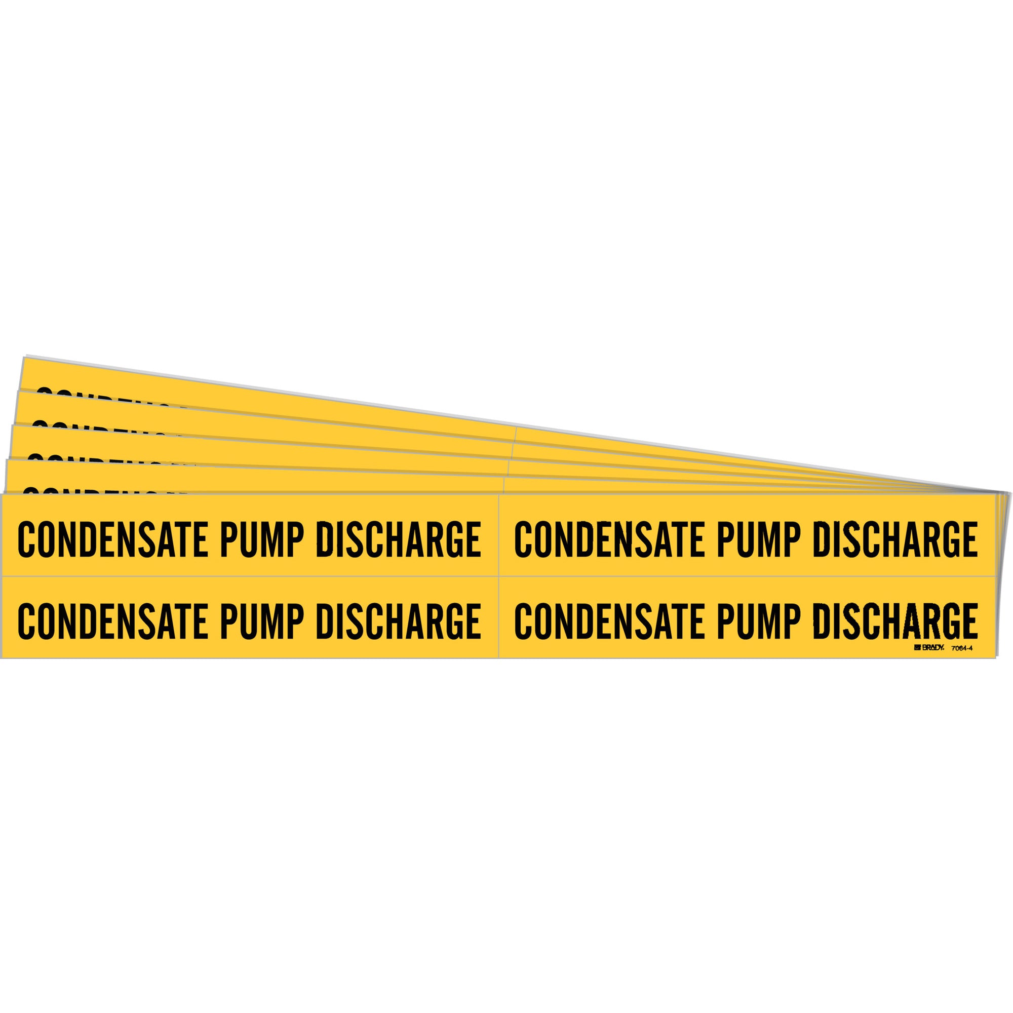""Condensate Pump Discharge"" Pipe Markers - SH675