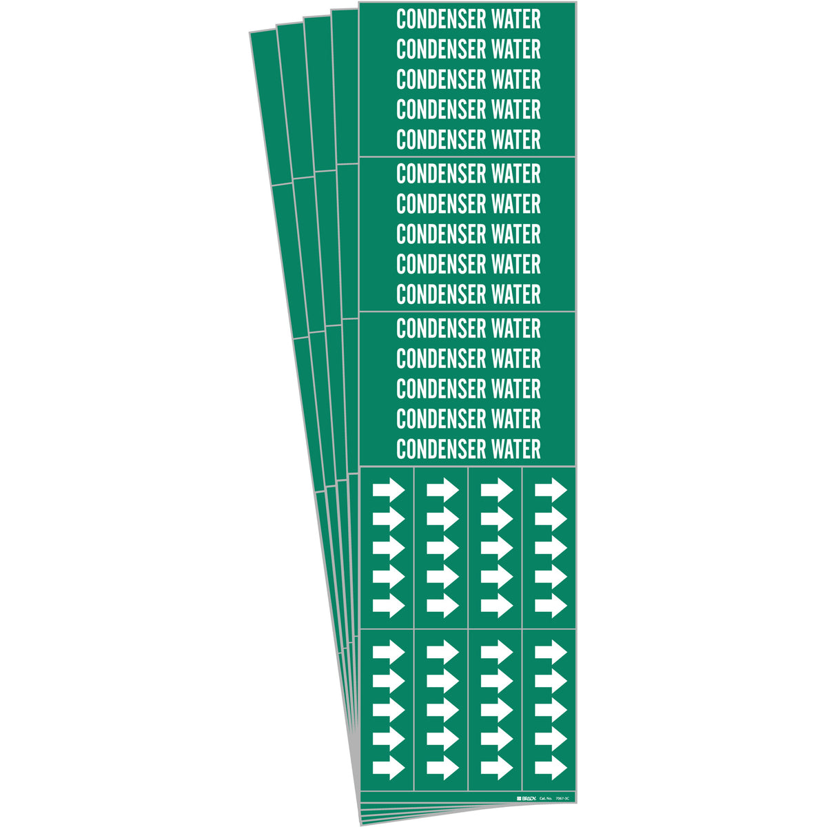 ""Condenser Water"" Pipe Markers - SH688