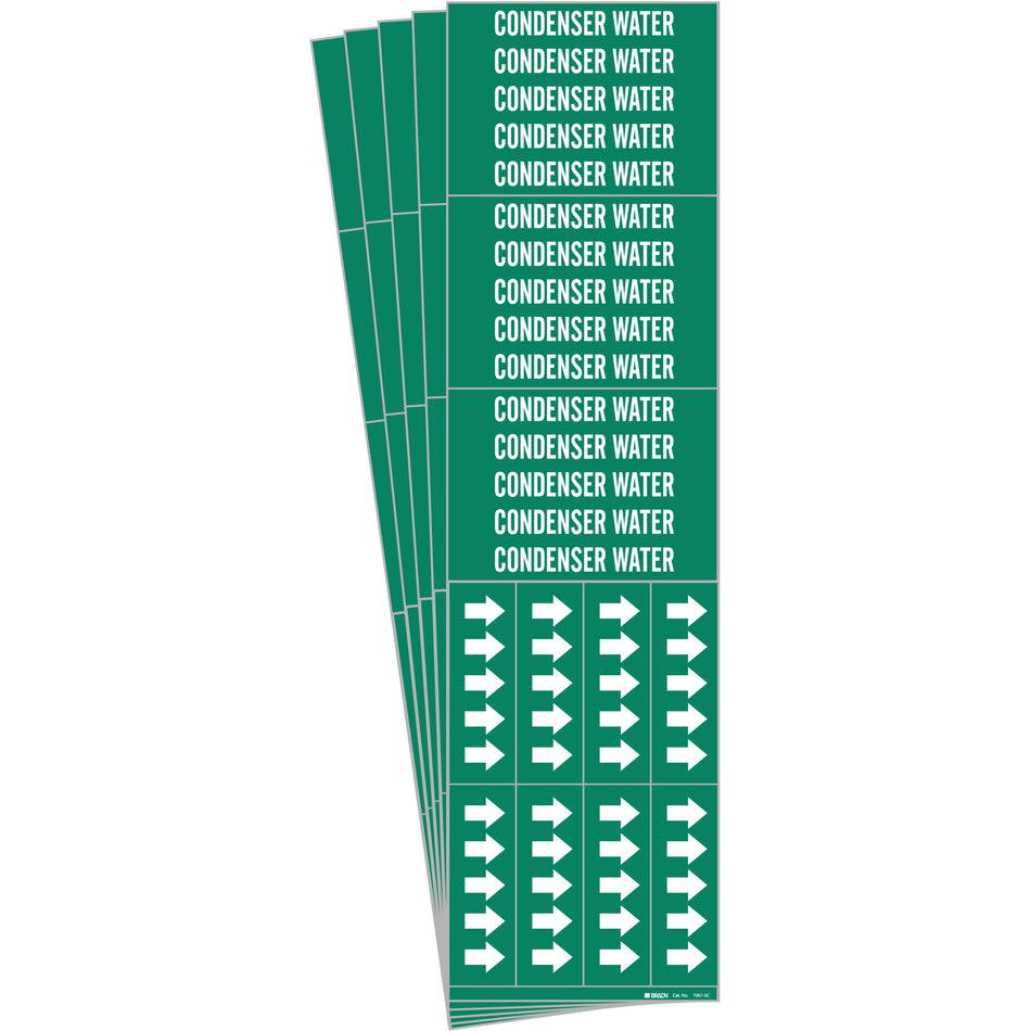 ""Condenser Water"" Pipe Markers - SH688