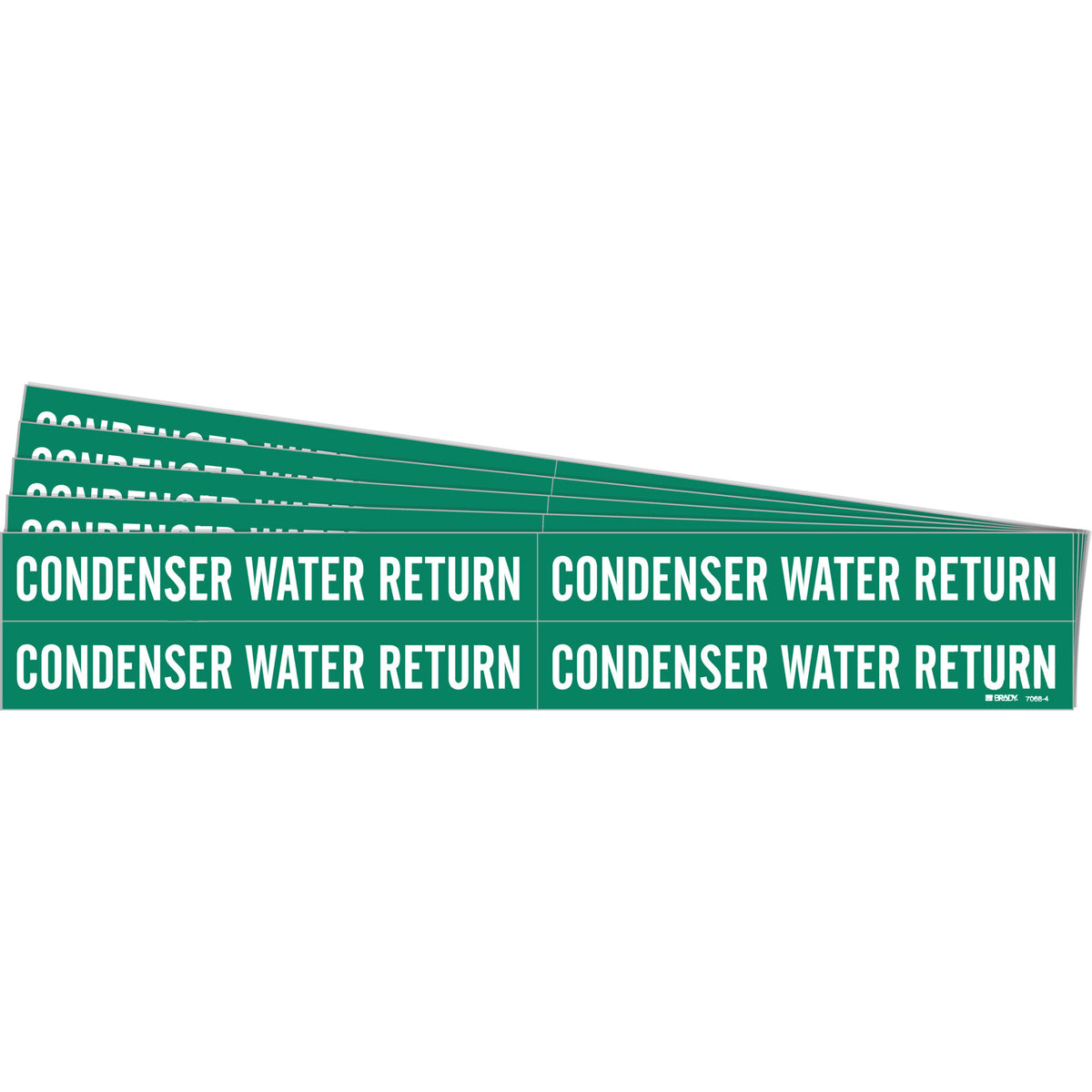 ""Condenser Water Return"" Pipe Markers - SH691