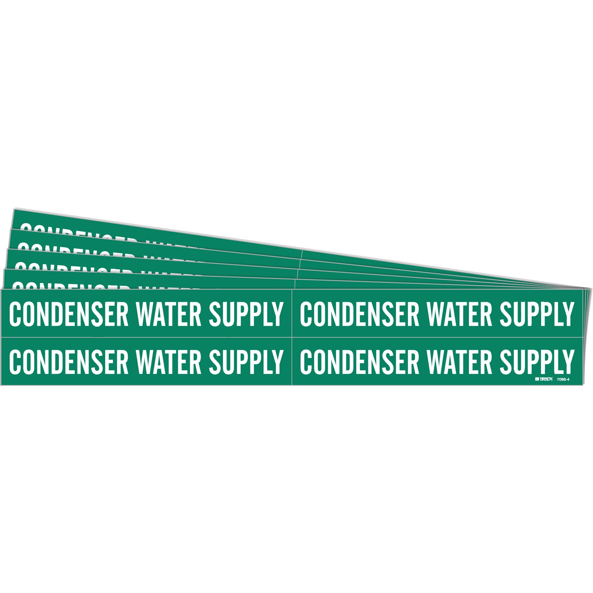 ""Condenser Water Supply"" Pipe Markers - SH695
