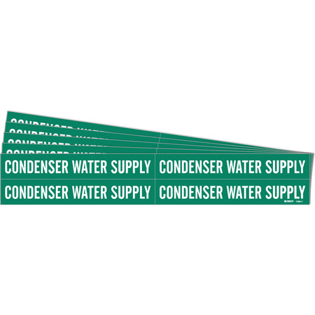 ""Condenser Water Supply"" Pipe Markers - SH695