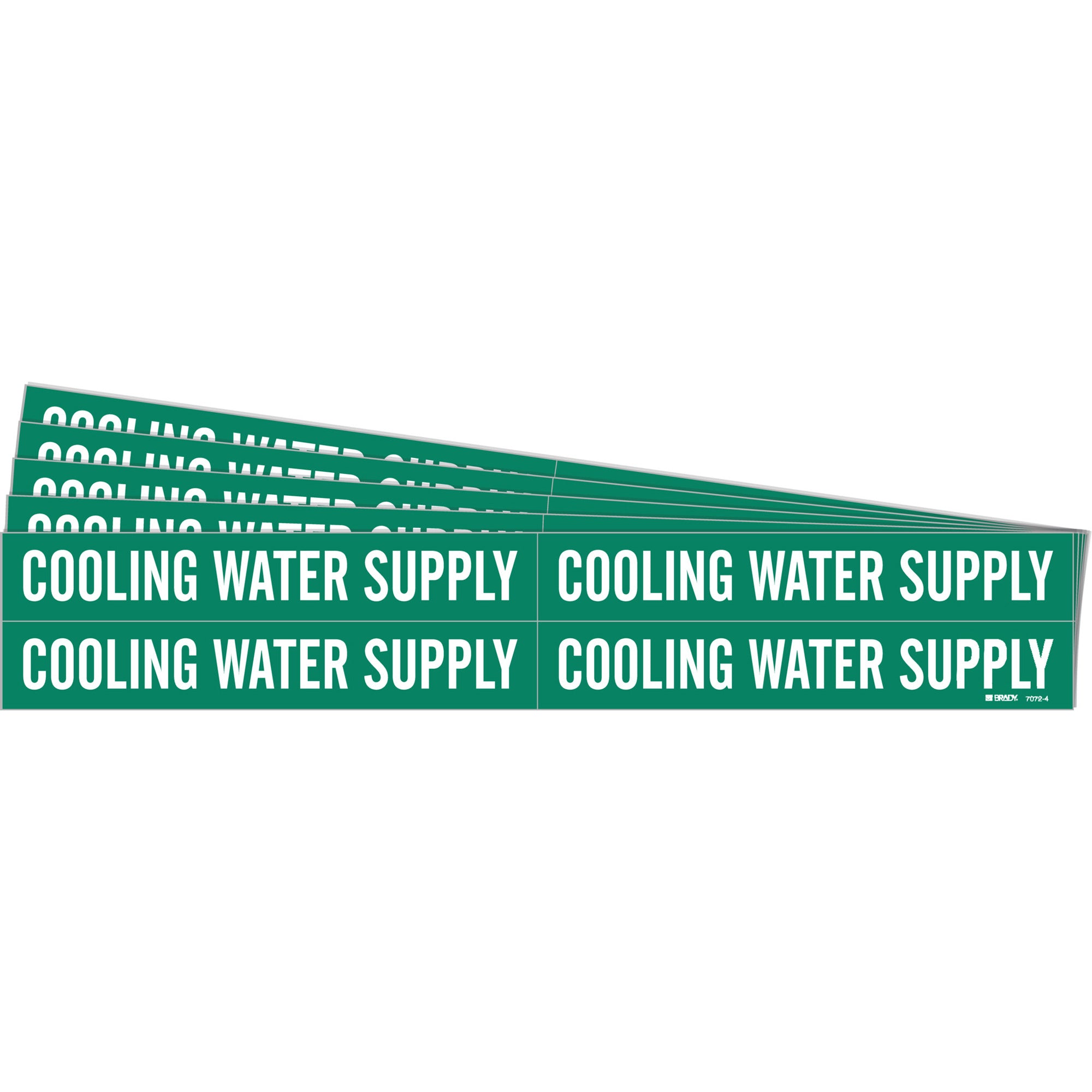 ""Cooling Water Supply"" Pipe Markers - SH707