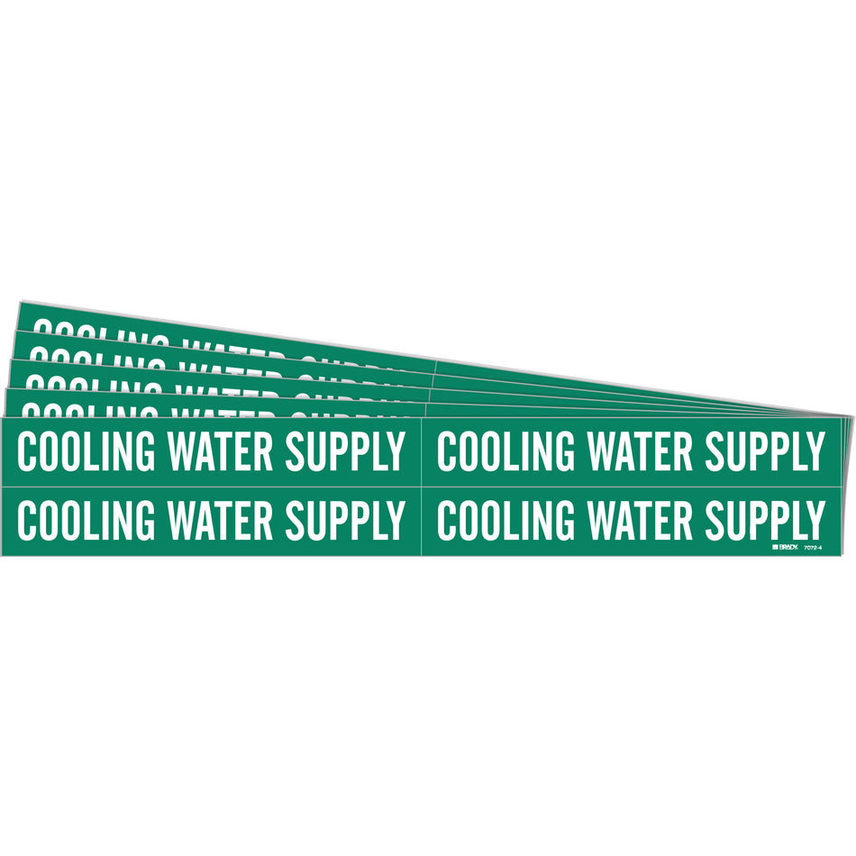 ""Cooling Water Supply"" Pipe Markers - SH707
