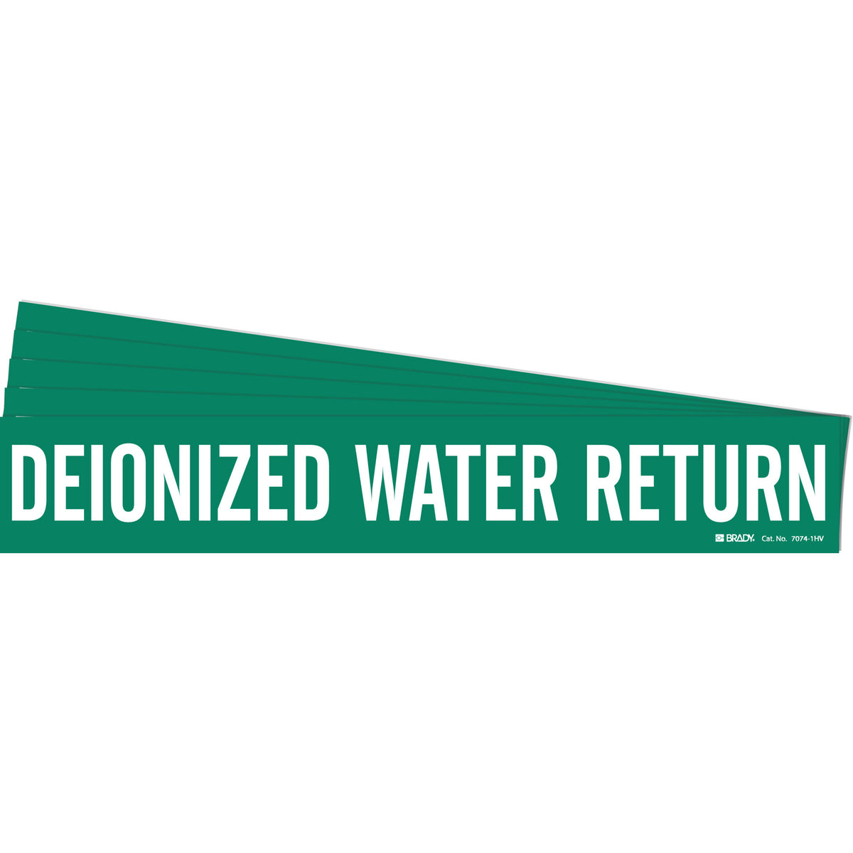 ""Deionized Water Return"" Pipe Marker - SH713