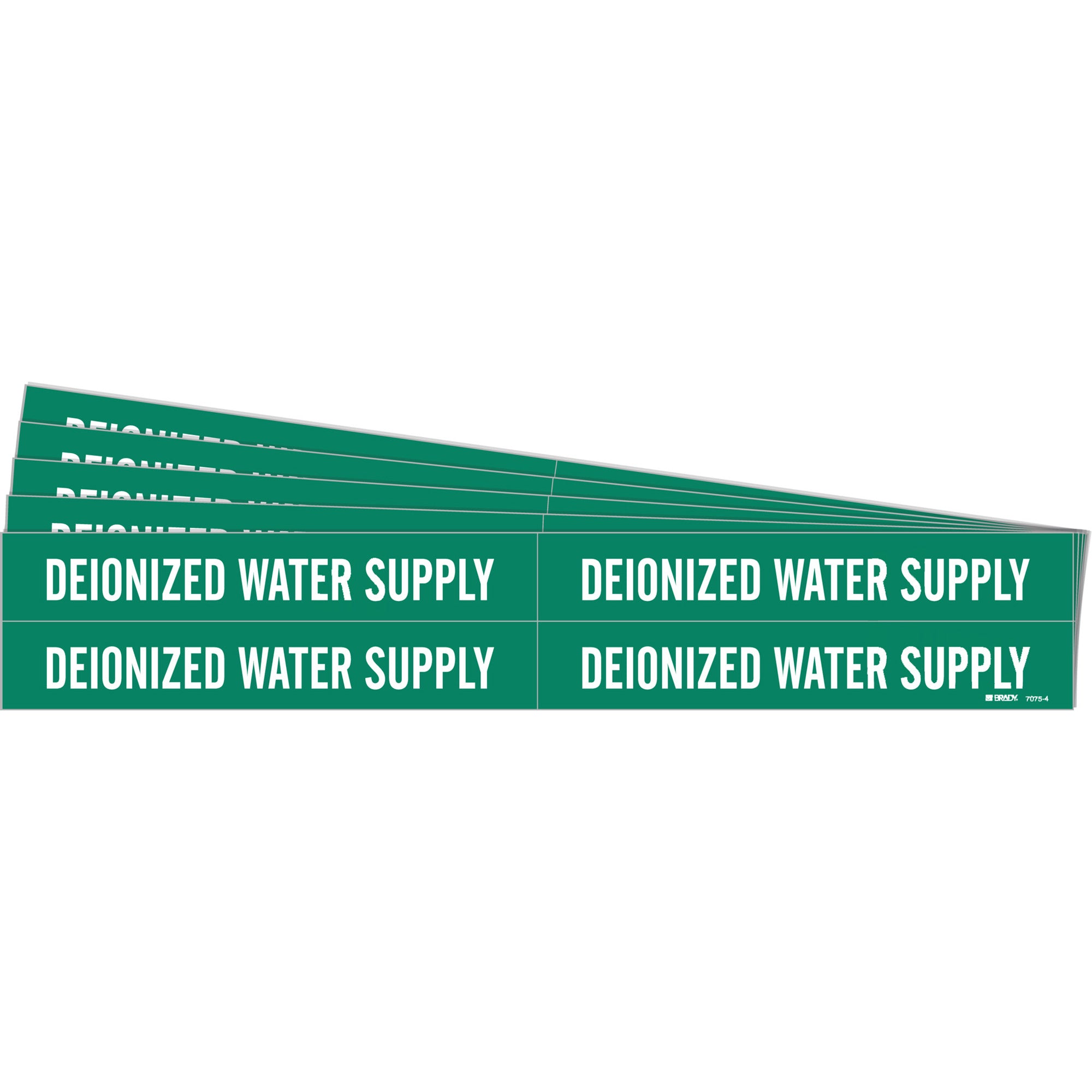 ""Deionized Water Supply"" Pipe Markers - SH719