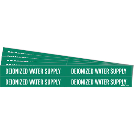 ""Deionized Water Supply"" Pipe Markers - SH719