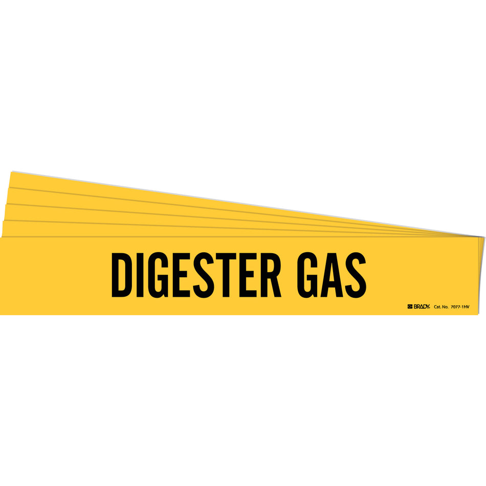 ""Digester Gas"" Pipe Marker - SH725