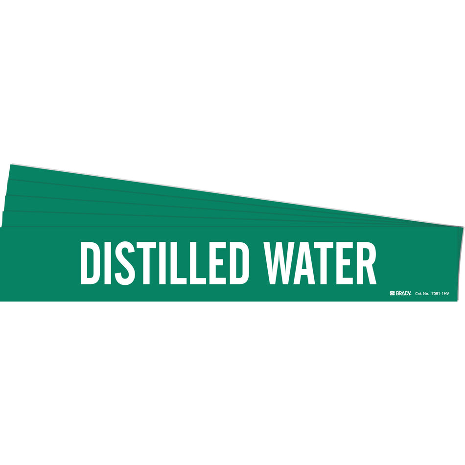 ""Distilled Water"" Pipe Marker - SH741
