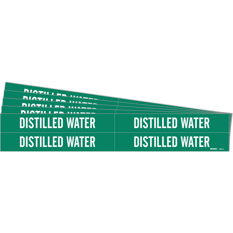 ""Distilled Water"" Pipe Markers - SH743