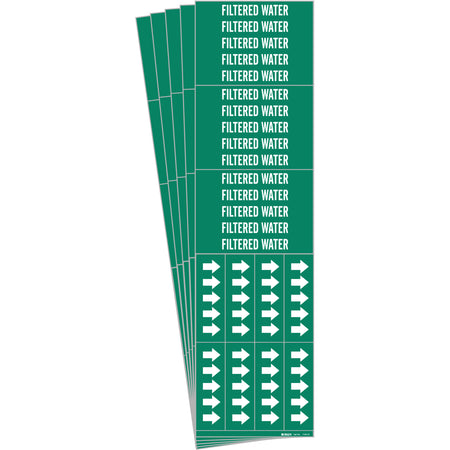 ""Filtered Water"" Pipe Markers - SH840