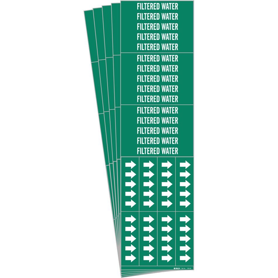 ""Filtered Water"" Pipe Markers - SH840