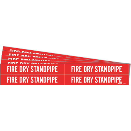 ""Fire Dry Standpipe"" Pipe Markers - SH851