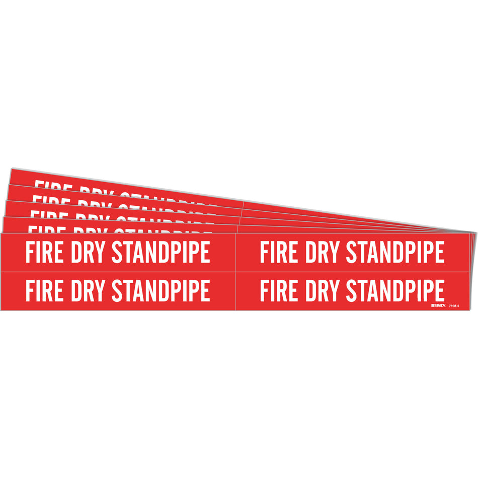 ""Fire Dry Standpipe"" Pipe Markers - SH851