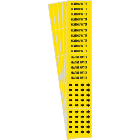 ""Heating Water"" Pipe Markers - SH932