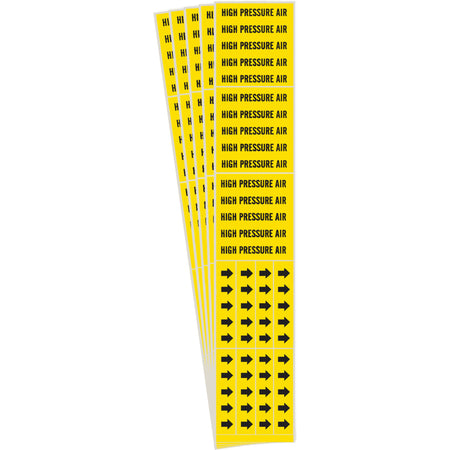 ""High Pressure Air"" Pipe Markers - SH956