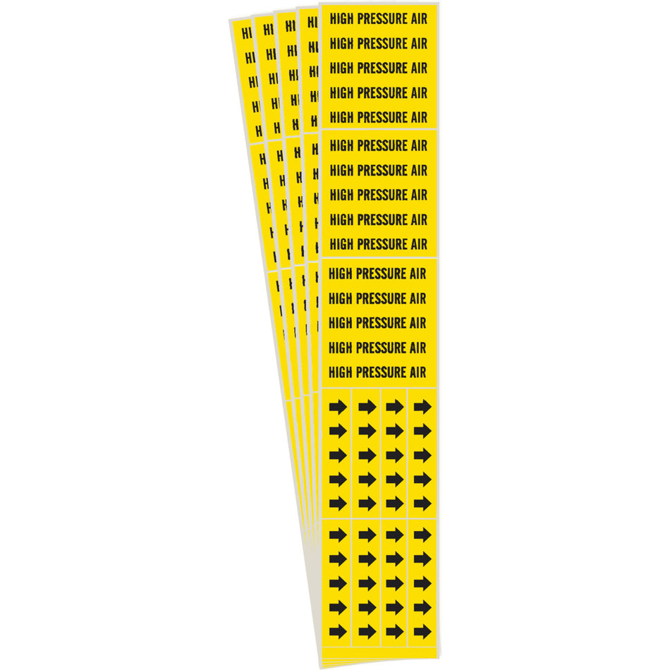 ""High Pressure Air"" Pipe Markers - SH956