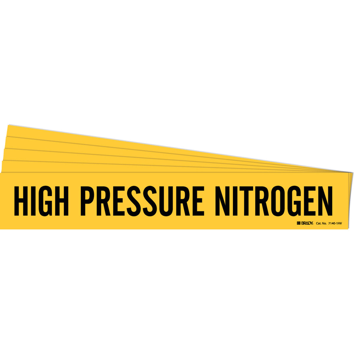 ""High Pressure Nitrogen"" Pipe Marker - SH973