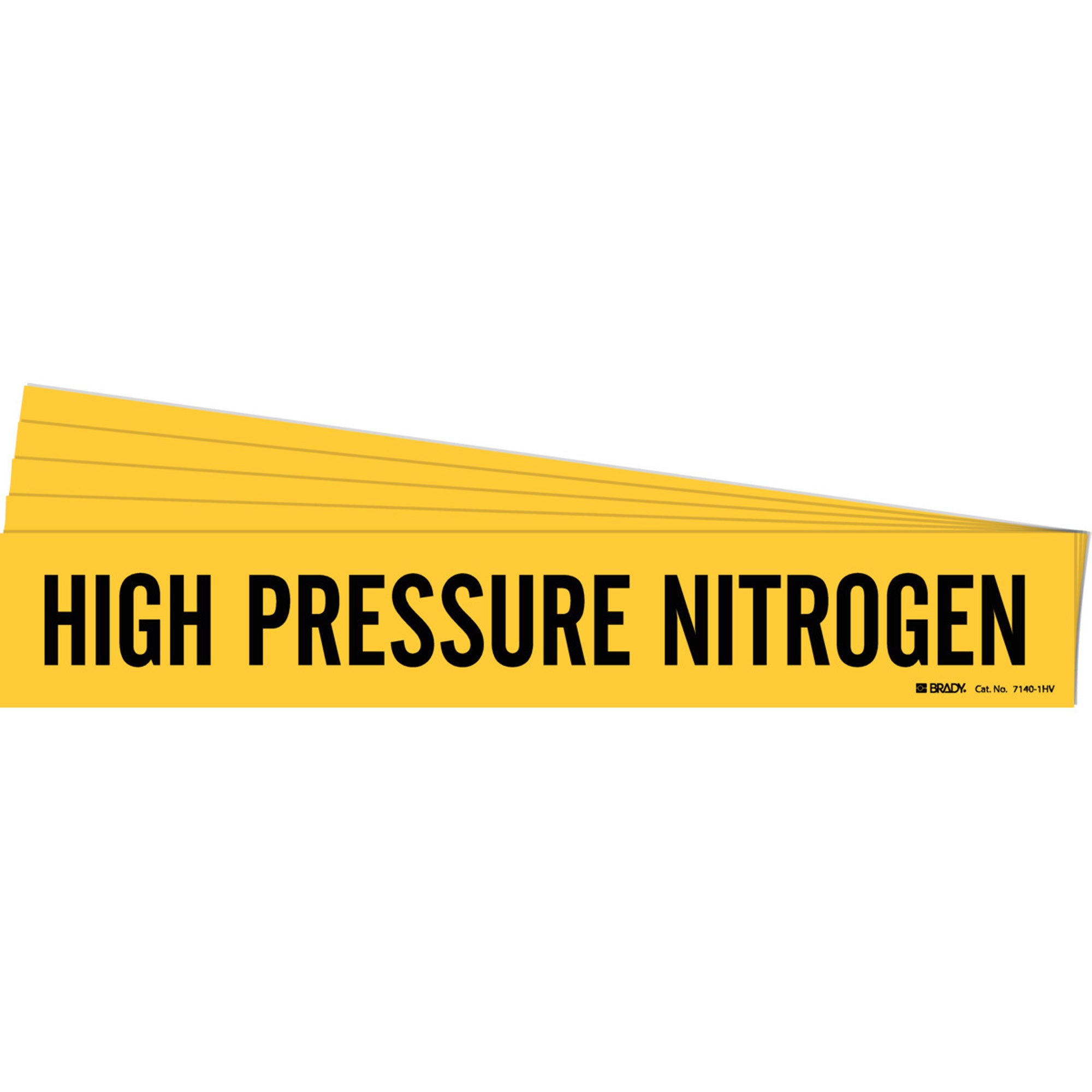 ""High Pressure Nitrogen"" Pipe Marker - SH973