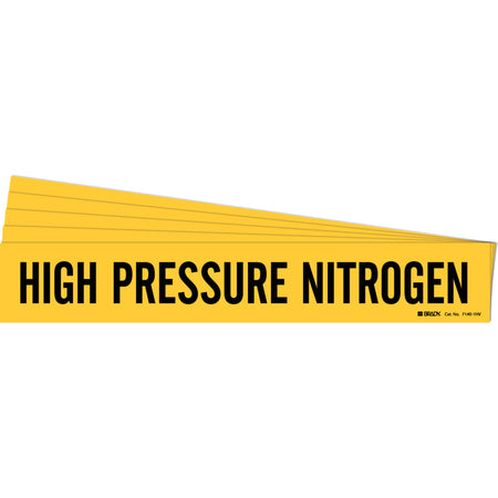""High Pressure Nitrogen"" Pipe Marker - SH973