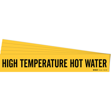 ""High Temperature Hot Water"" Pipe Marker - SH985