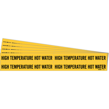 ""High Temperature Hot Water"" Pipe Markers - SH987