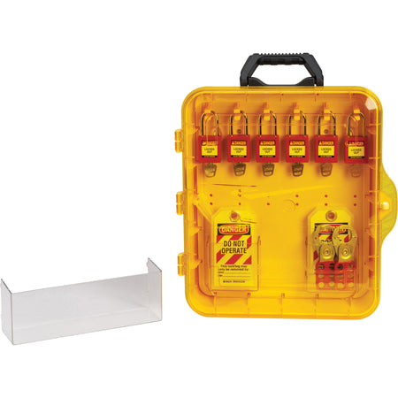 Lockout Station with Keyed Different Nylon Safety Lockout Padlocks - SHB347