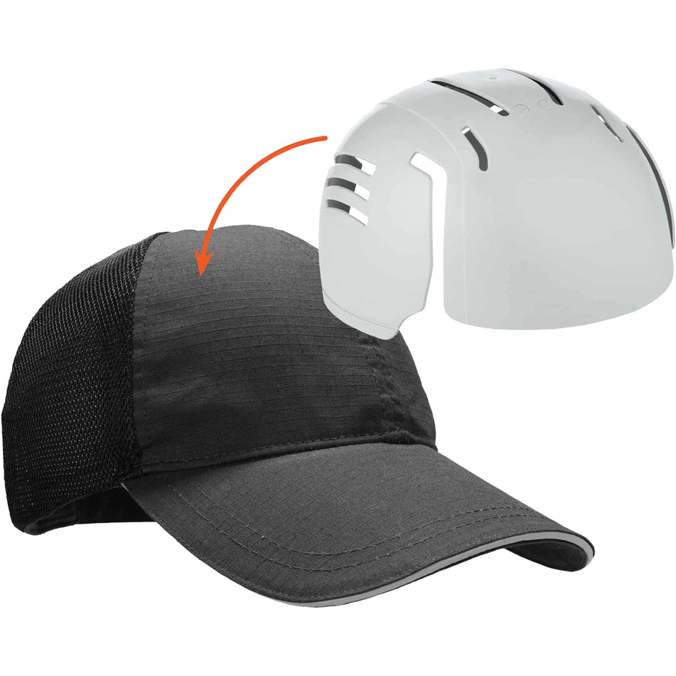 Skullerz 8946 Standard Baseball Cap with Bump Cap Insert - SHB490