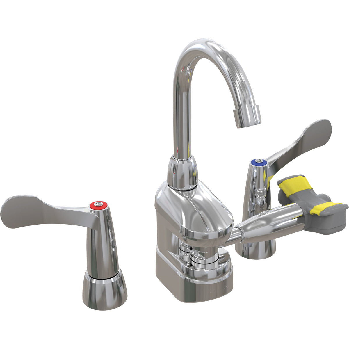 Swing-Activated Faucet/Eyewash with Wristblade Faucet Valves - SHB554