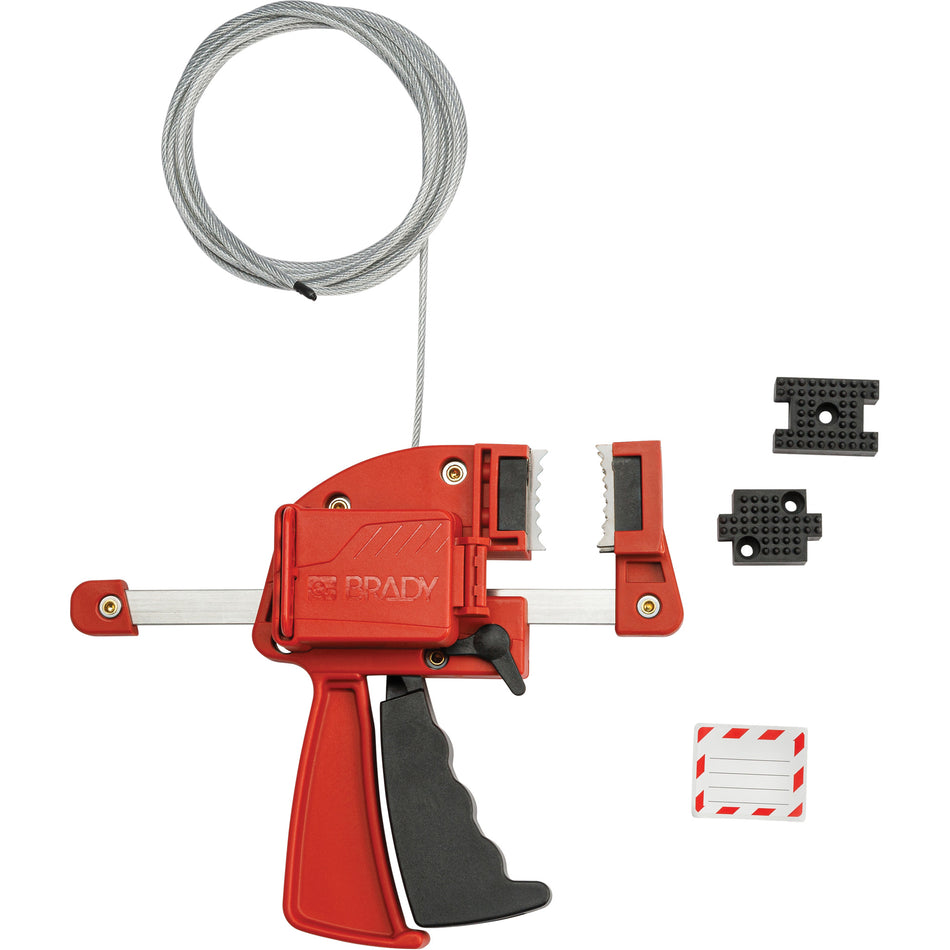 Red Clamping Cable Lockout - SHB864