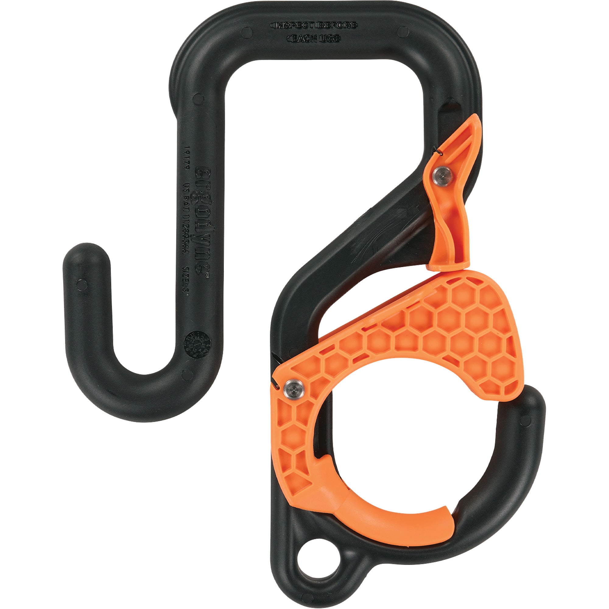 Squids 3178 3"" Locking Aerial Bucket Hook with Tethering Point - SHC114