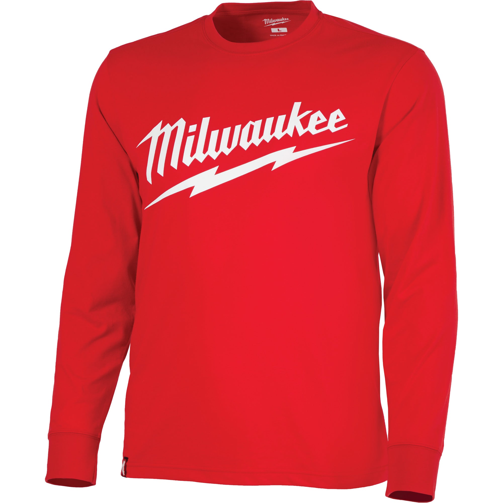 Heavy-Duty Long-Sleeved T-Shirt with Milwaukee® Logo - SHC495