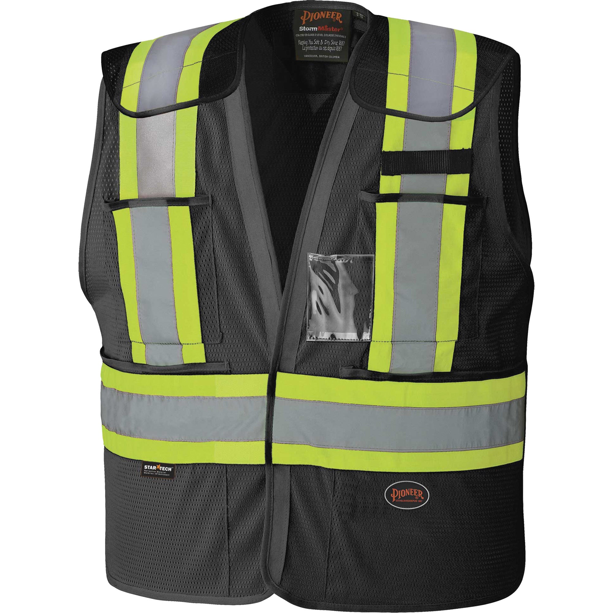 6933BK Drop-Shoulder Safety Tear-Away Vest - SHC756