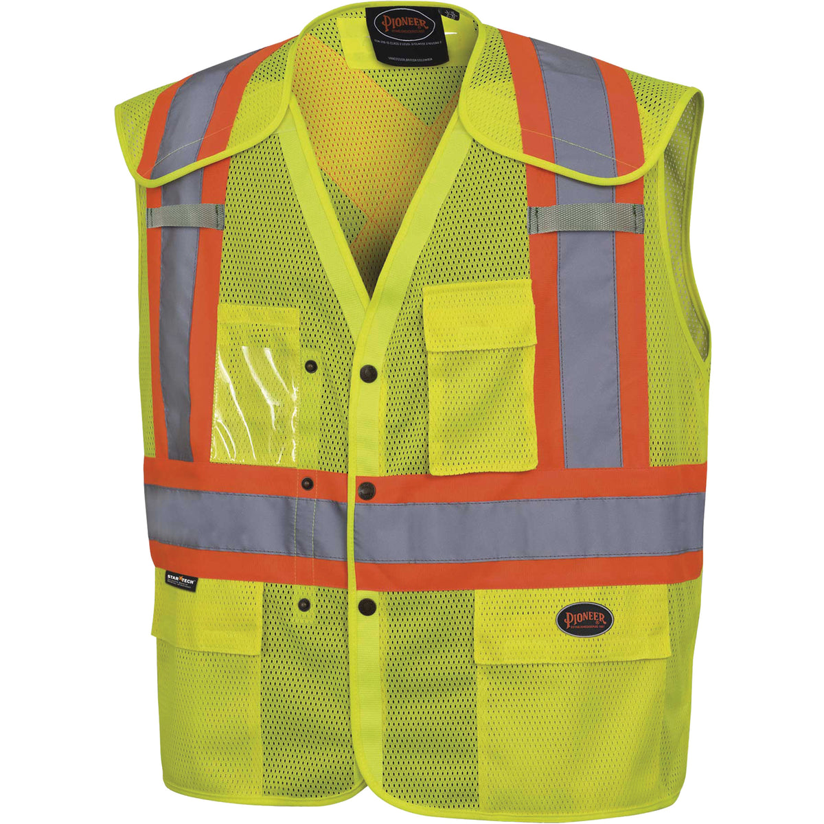 6939A Drop-Shoulder Safety Vest with Snaps - SHC793