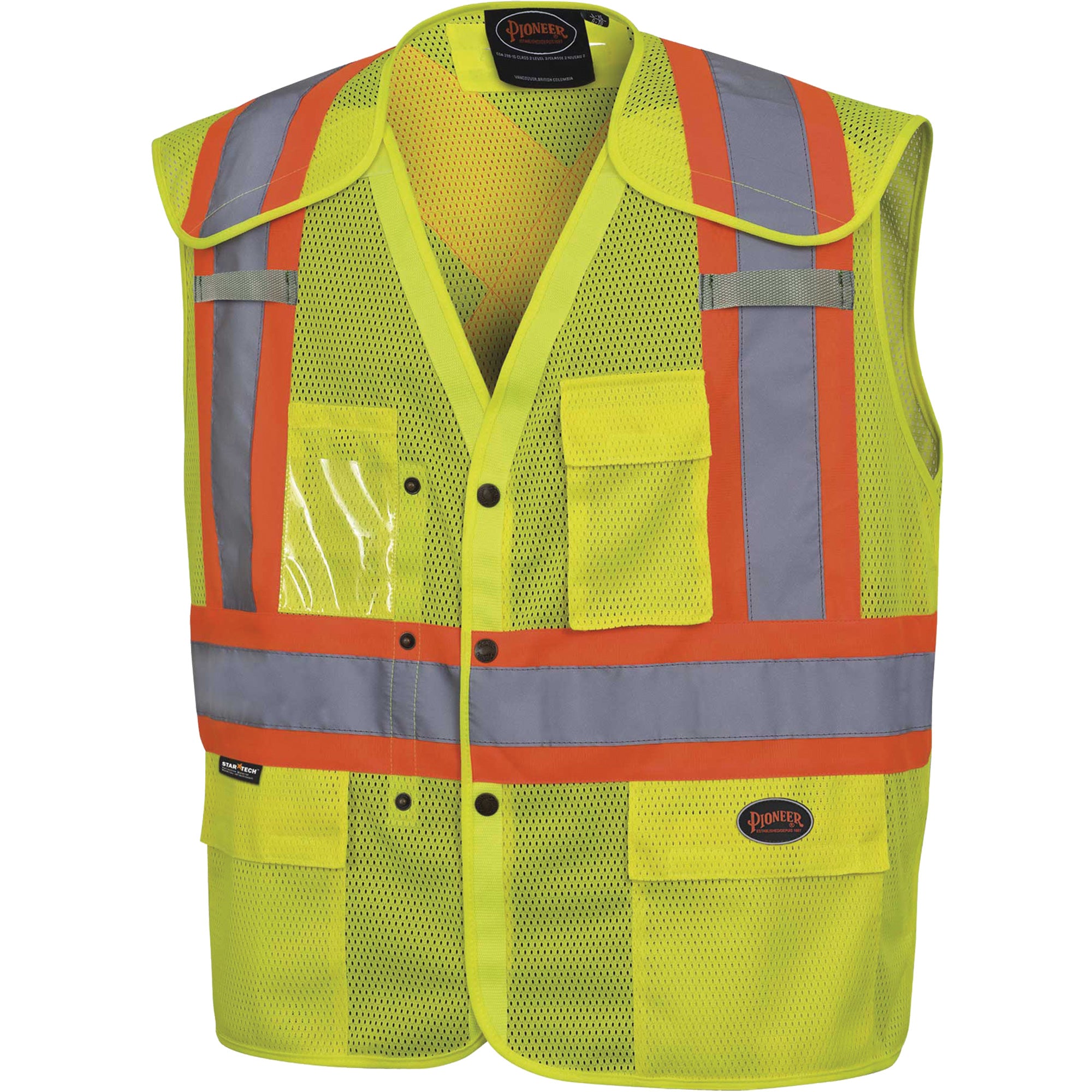 6939A Drop-Shoulder Safety Vest with Snaps - SHC793