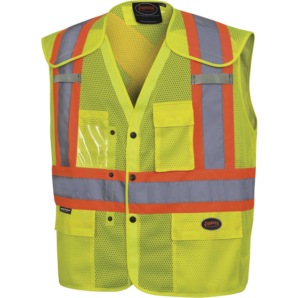 6939A Drop-Shoulder Safety Vest with Snaps - SHC793