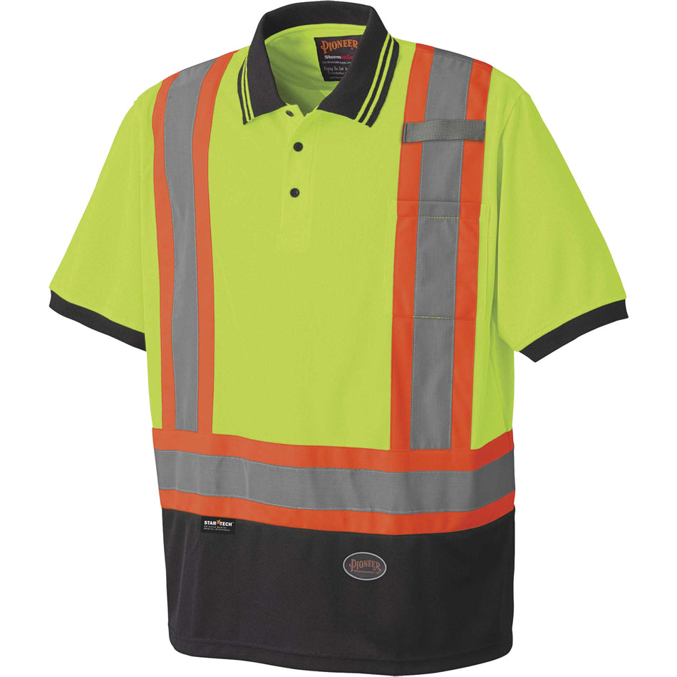 6987 Bird's-Eye Safety Polo Shirt - SHC964