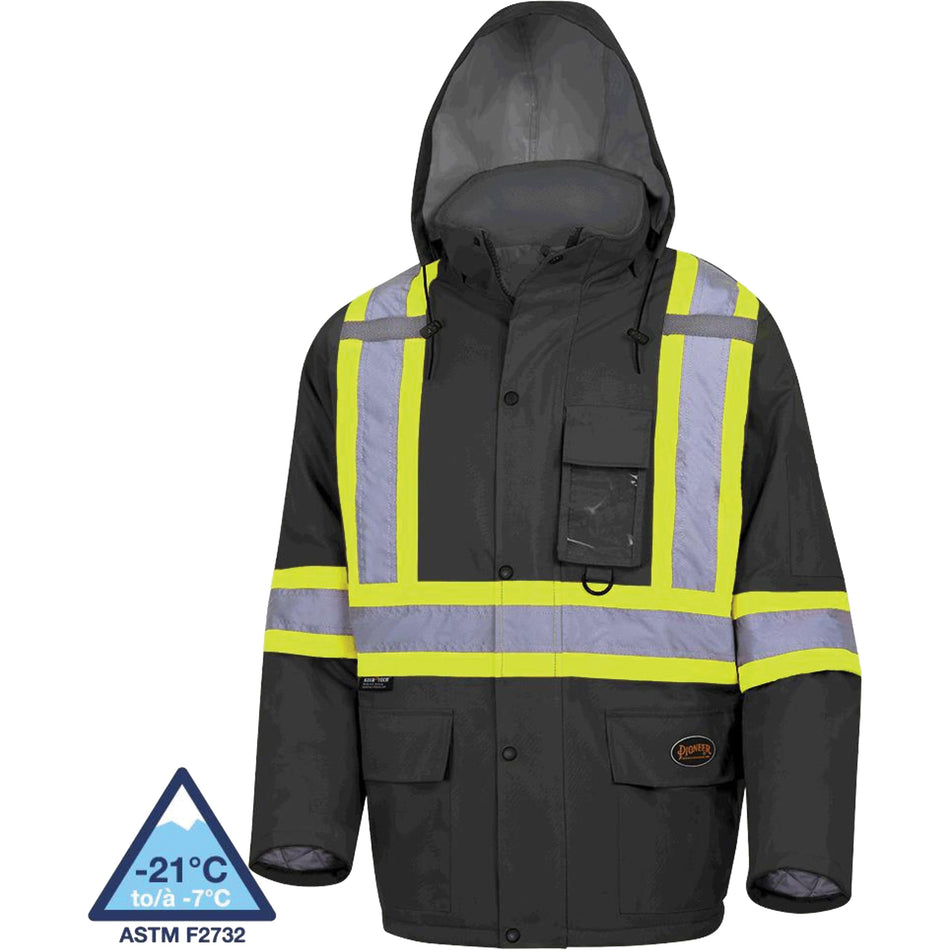 5031BK Waterproof Quilted Safety Parka - SHD439
