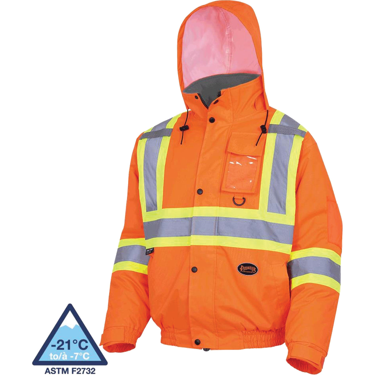 5032 Waterproof Winter Quilted Safety Bomber Jacket - SHD447