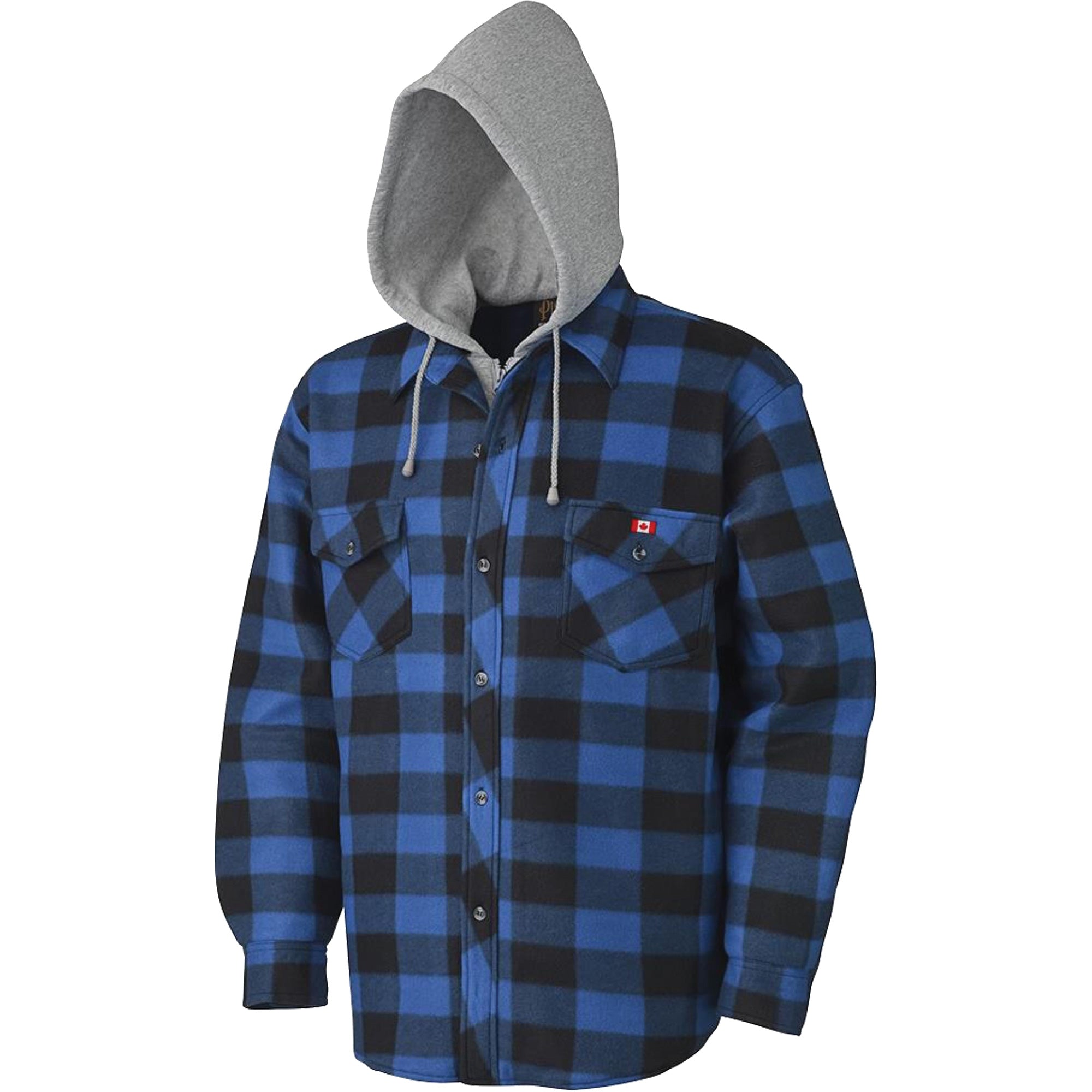 415SS Quilted Hooded Shirt - SHE455