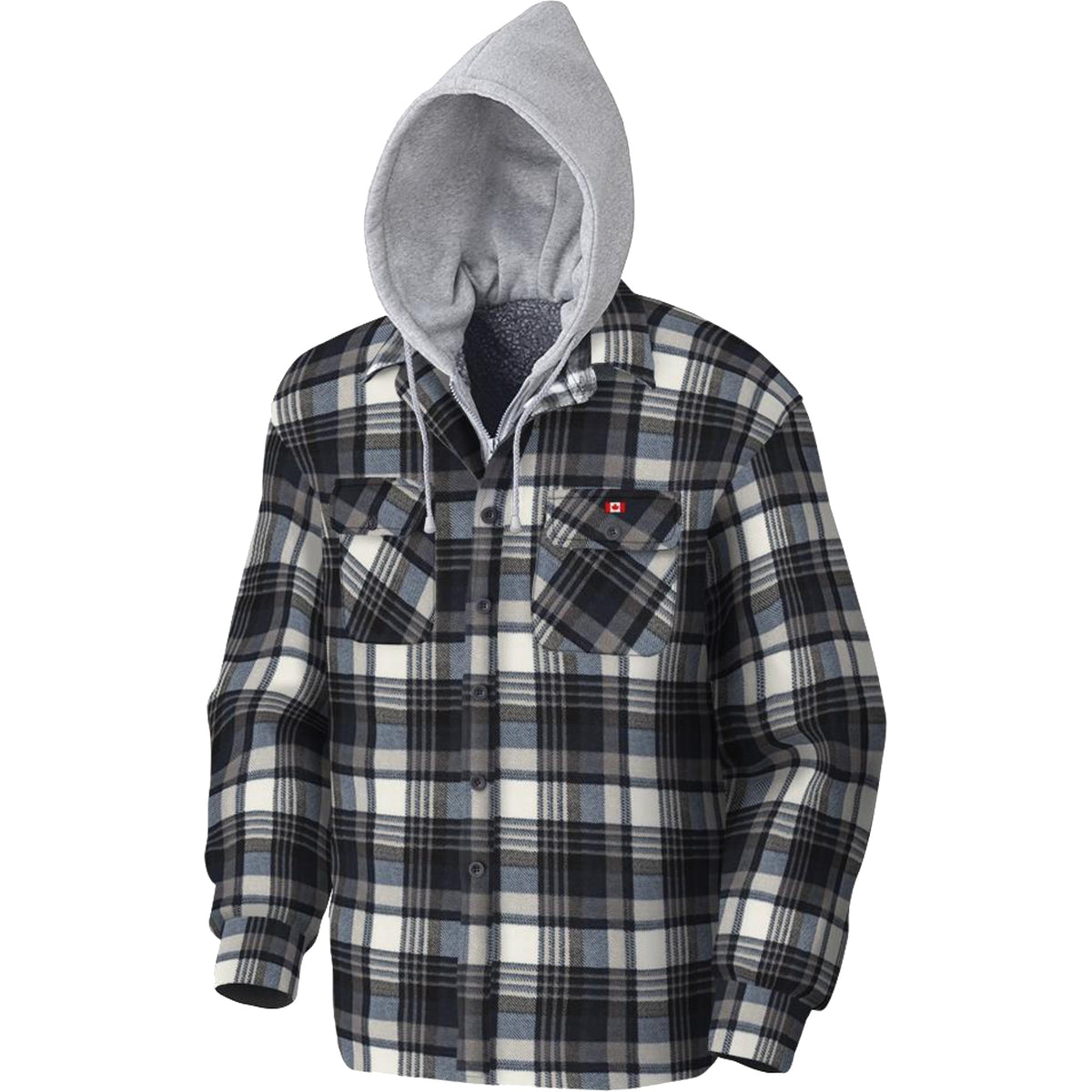 415BG Quilted Hooded Shirt - SHE462