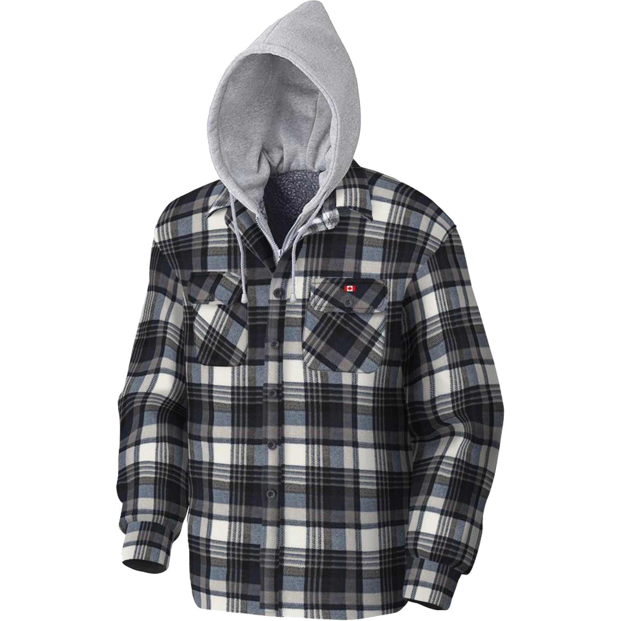 415BG Quilted Hooded Shirt - SHE462